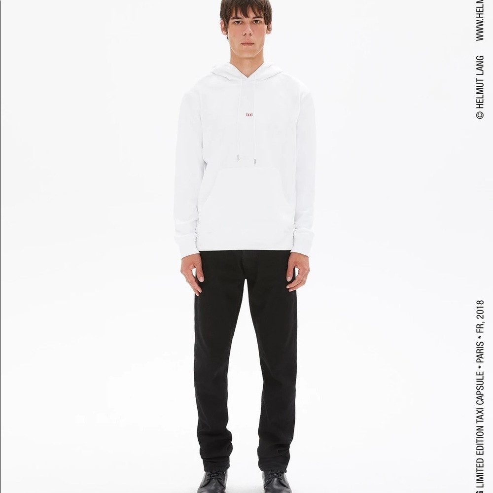 Helmut Lang Taxi Project Paris Hoodie White L XL - Picture 10 of 13